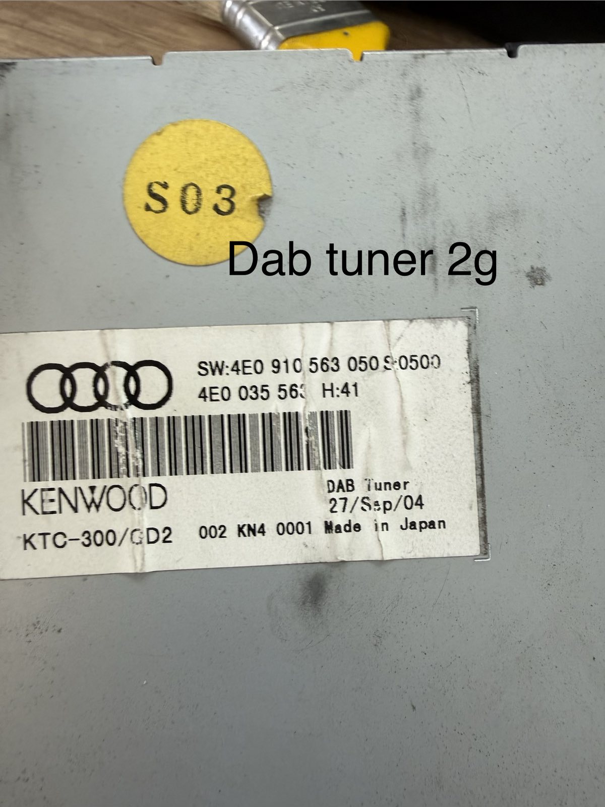 MMI 2G DAB tuner